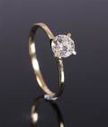 Solitairering ca. 0.70 ct. 