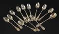 Kaffeskedar 13st, silver