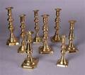 Engelske stager, messing, 1800-tallet 8