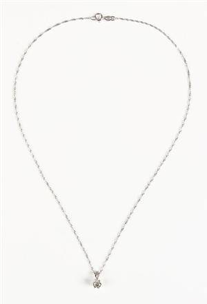 Brilliantvedhæng af guld, ca. 0.47 ct