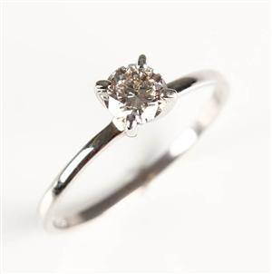 Ring, 14 kt guld, brillant