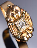 Brillantring af 18 kt