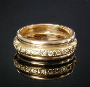 Brillant Drehring total ca. 0.69 ct. 