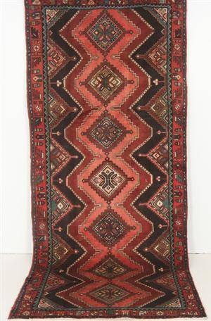 Persisk handknuten gallerimatta Hamedan 305x130 cm