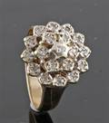 Diamond ring in gold approx. 0.20ct