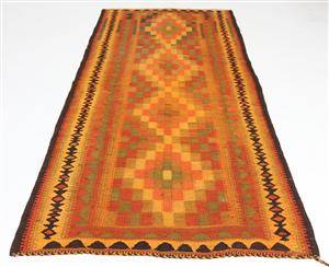 Orientalisk flatvävd matta, Harsin kelim, 274x128 cm