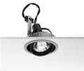 Flos 5 stk. Compass 162 justerbare halogen indbygningsspot 100W, sorte fra Architectual serien 5