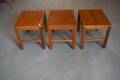 3 placeringsbord teak 1960 tal