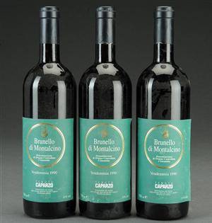 3 fl. Tenuta Caparzo Brunello di Montalcino 1990 3
