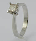Solitaire ring ca. 0.40 ct.