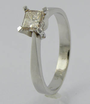 Solitaire ring ca. 0.40 ct.