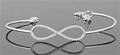 Bracelet bangle in 18kt approx. 0.65ct