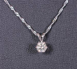 Brilliantvedhæng med kæde Ca. 0.31 ct. 2 