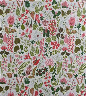 Tyg, Stig Lindberg, Herbarium, rosa, 5 m