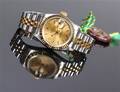 Rolex Datejust. Dameur i 18 kt. guld og stål med dato, 1993
