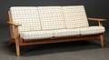 Hans J. Wegner. Tre-pers. sofa, model GE-290