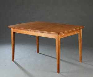 Spisebord af teaktræ med hollandsk udtræk