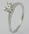 Solitaire ring ca. 0.51 ct.