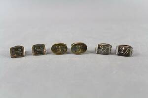 Manschettknappar i silver 3 par