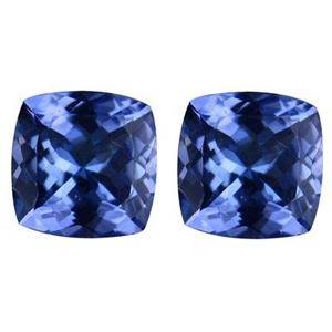 Uindfattet tanzanitter. Ca. 1.45 ct 
