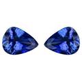 Uindfattet tanzanitter. Ca. 1.44 ct 
