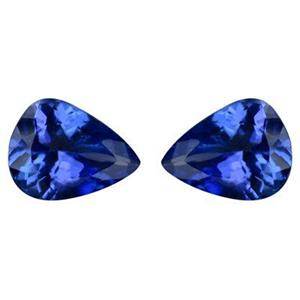 Uindfattet tanzanitter. Ca. 1.44 ct 