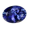 Uindfattet tanzanit. Ca. 1.24 ct