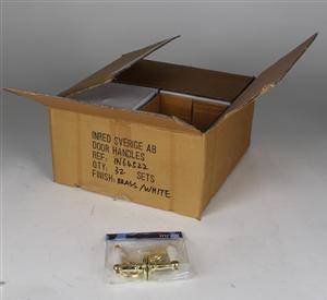 Dörrhandtag, mässingfinish, 32 st