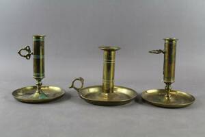 Ljusstakar i mässing 3 st