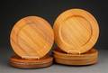 19 tallerkener af teak, 1950erne, dansk design 19