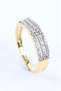 Brillantring, 9 kt guld, ca. 0.26 ct.