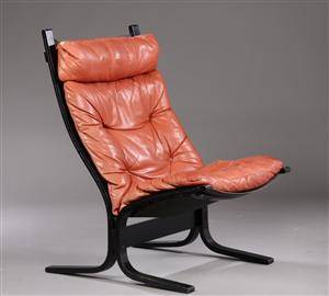 Ingmar Relling. Siesta lænestol, læder  