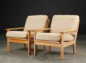 Dansk møbeldesign. Et par lænestole af eg 2
