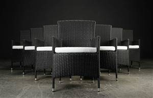 Polyrattan havestole 8
