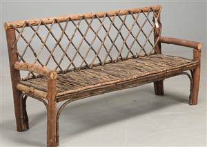 Bænk i rustikt design