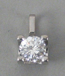Klarlund. Solitairevedhæng. Ca. 0.25 ct