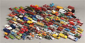 Tekno, Matchbox, Corgi m.fl., modelbiler ca. 170
