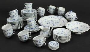 Royal Copenhagen, Bing  Grøndahl, musselmalet kaffe service 58