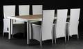 Havemøbler. bord samt seks armstole, aluminium, polyrattan  artwood 7