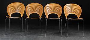 Nanna Ditzel. Sæt på fire Trinidad stole 4