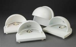 Alfred Homann for Louis Poulsen. Fire udendørs væglamper 4