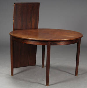 Dansk møbelproducent. Spisebord, palisander, 1960erne
