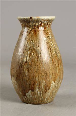 Carl Hallier for Kgl., vase, glaseret stentøj