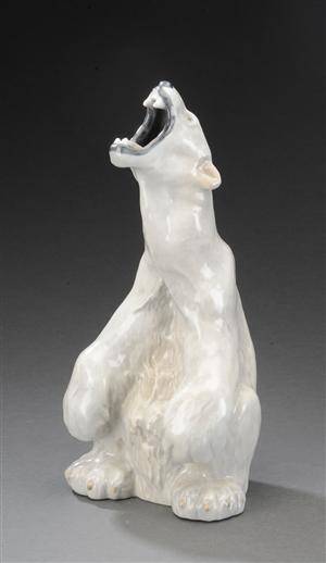 Royal Copenhagen Isbjørn figur af porcelæn. Nr. 502