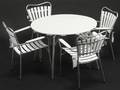 Havemøblement, bord med 4 stole
