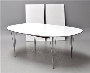 Piet Hein  Bruno Mathsson. Super ellipse bord med udtræk 3