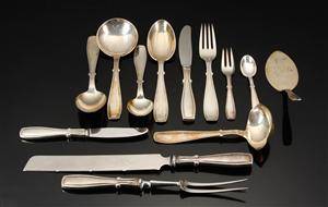 Bestik af pletsølv 104