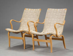 Bruno Mathsson. Par lænestole, model Eva  2 