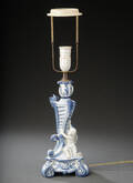 Royal Copenhagen. Bordlampe af porcelæn 