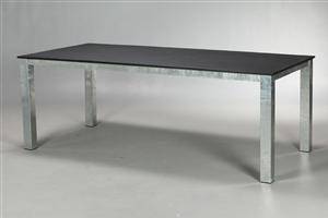 Bord med galvaniseret stel - 205x100 cm